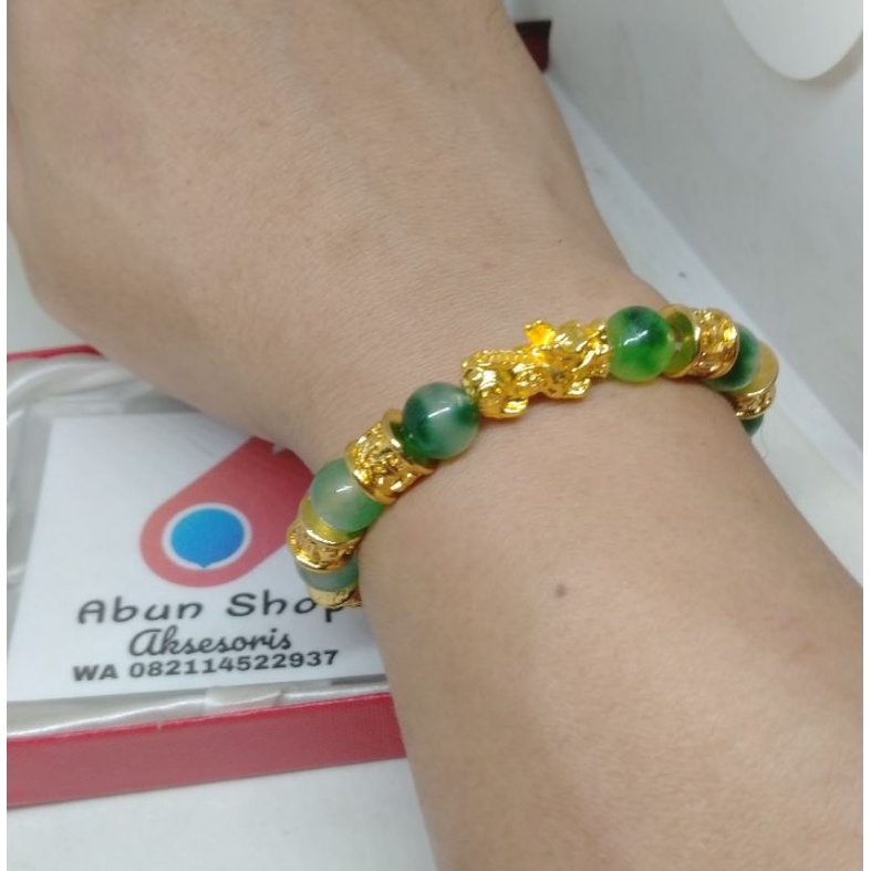 Gelang Batu Giok Pixiu