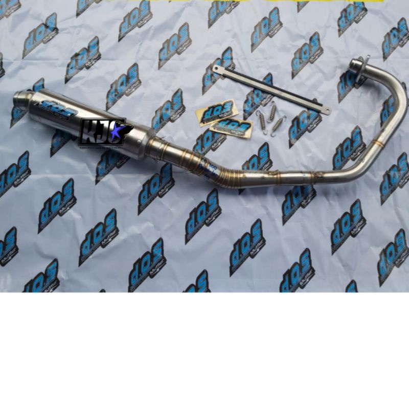 Knalpot Gl Tiger Gl100 Cb Dos Muffler Jogja Original Bulat Harian Touring