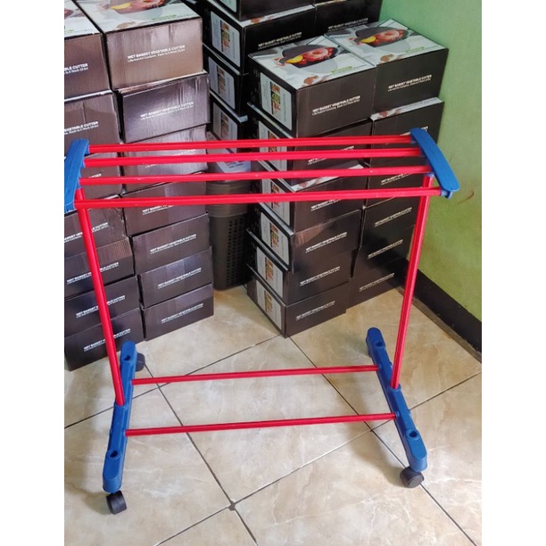 jemuran handuk plastik roda