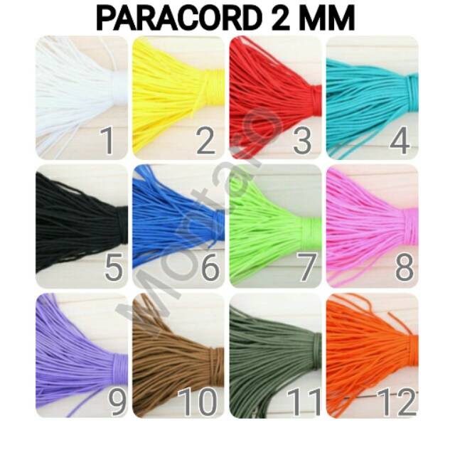 Tali Paracord 2mm bukan prusik