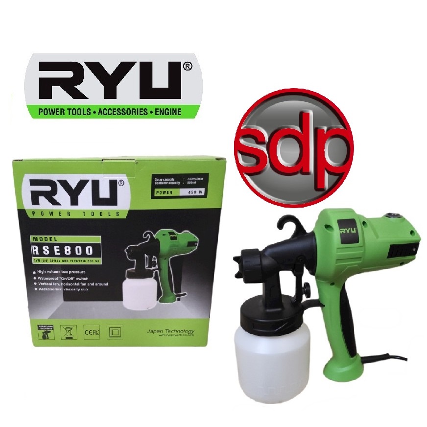 Spray Gun Elektrik Ryu Murah Spray Gun Electrik RSE 800 Ryu Semprotan Cat Listrik Ryu