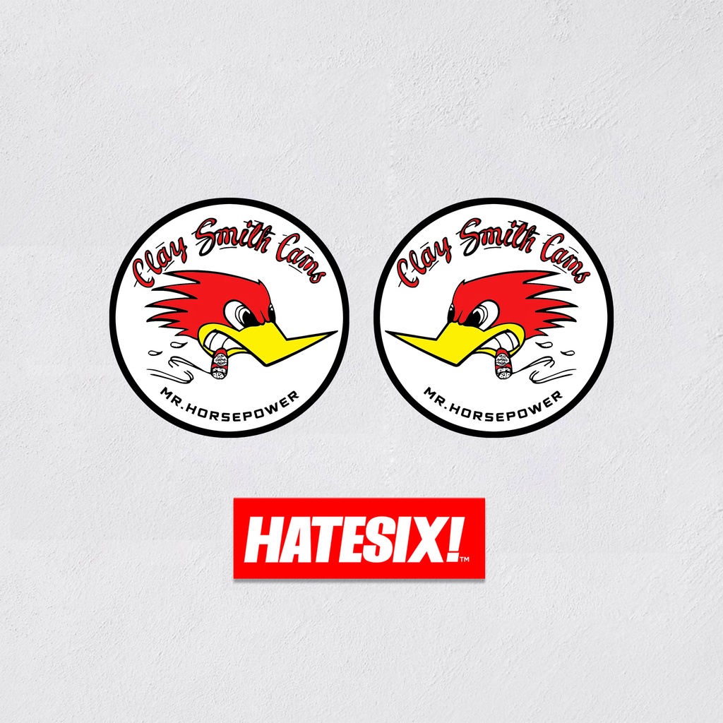 Sticker Stiker Decal Tank Side panel Clay smith cams Hatesix