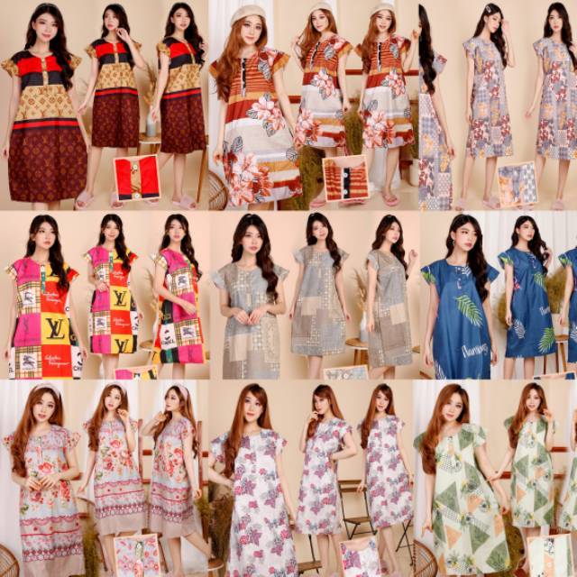 Daster Kencana Ungu Batik Motif Abstrak Ritsleting Daster Kencana Ungu Batik Motif Abstrak Ritsleting