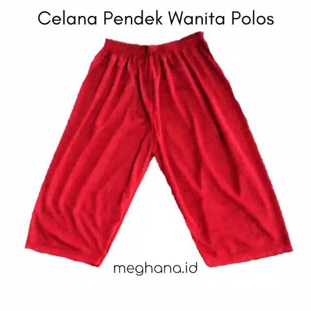 6 pcs celana pendek wanita polos murah | shot wanita pendek remaja dewasa jumbo / celana tayet panja