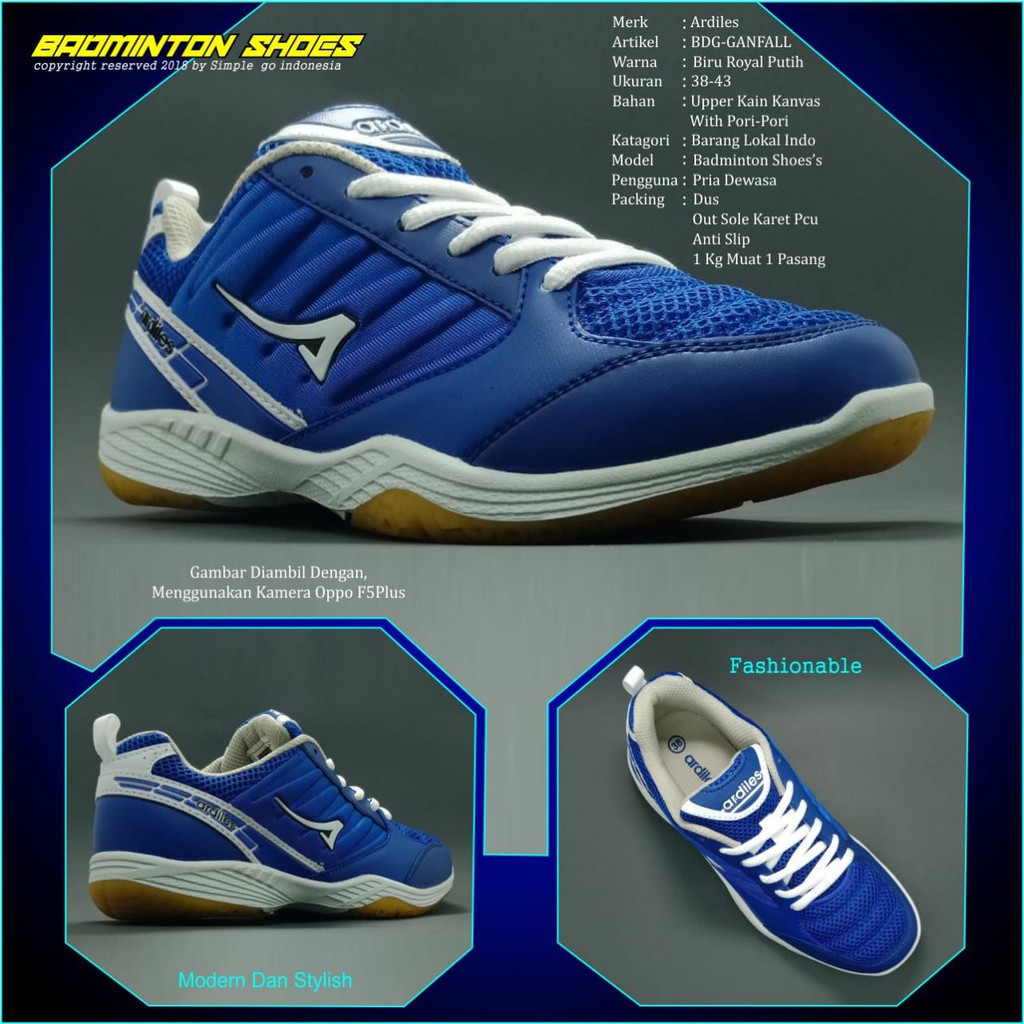  Sepatu  badminton  pria ardiles  ganfall  38 43 Shopee Indonesia