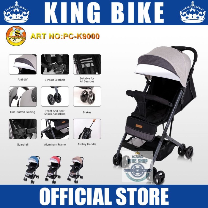 Baby Stroller PACIFIC PC-K9000 Kereta Dorong Bayi Reversible Folding