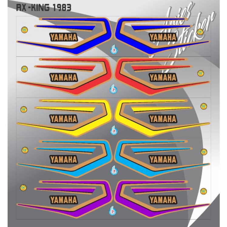 Lis sticker striping yamaha rx king tahun 1983