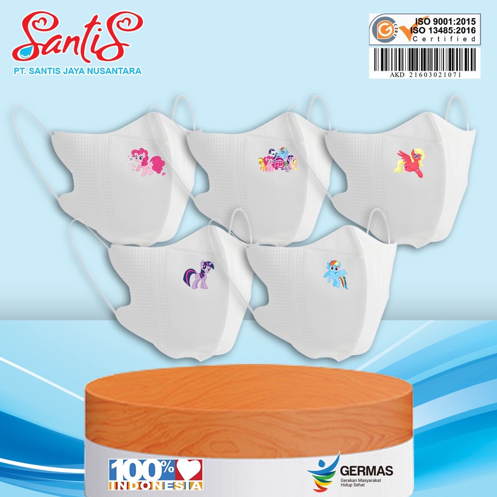 Masker Duckbill Motif / Duckbill Motif Kartun / Duckbill Premium