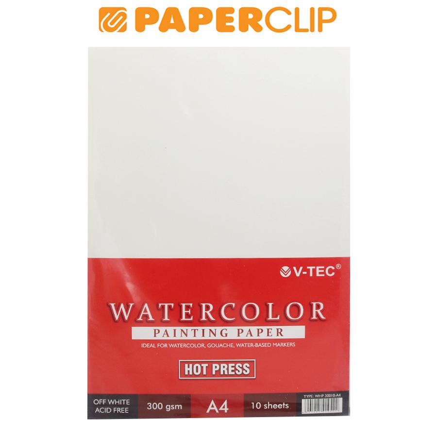 

WATERCOLOR PAPER V-TEC 30010 A4 300GSM 10S