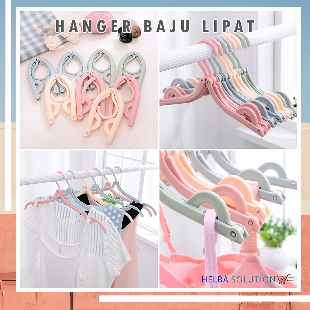 Gantungan Baju Bisa dilipat Serbaguna Magic Hanger Lipat Portable Traveling