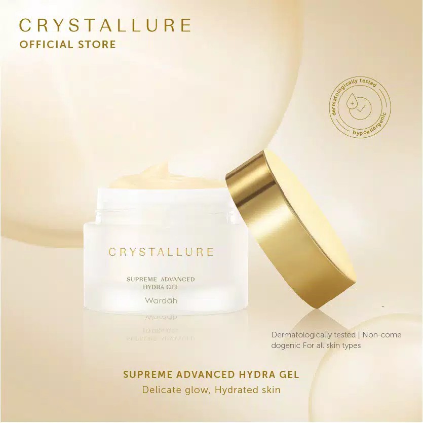 (BISA COD) Wardah Crystallure Supreme Advanced Hydra Gel 50 g