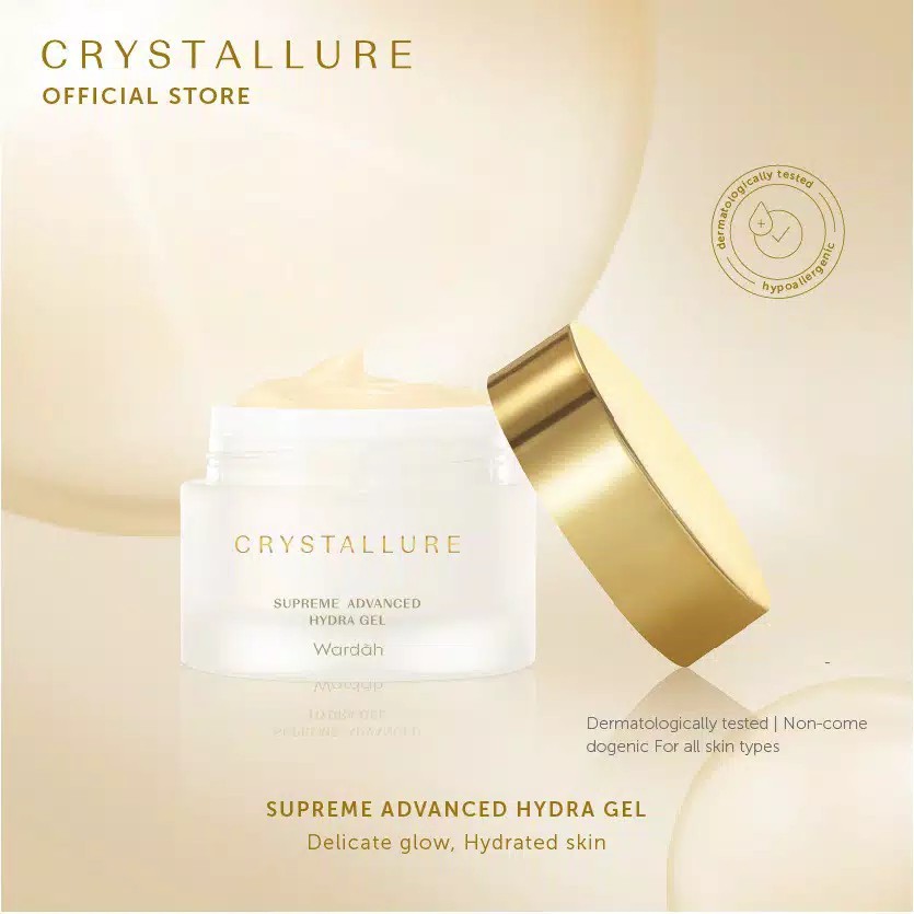 (BISA COD) Wardah Crystallure Supreme Advanced Hydra Gel 50 g