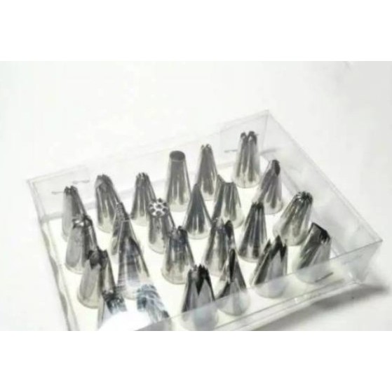 Spuit semprit mawar kue cetakan kue 1 set stainless