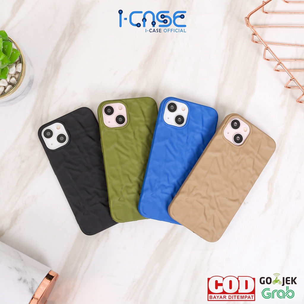 Soft Case Wrinkle Textured Full Cover For iPhone 7 8 SE 7+ 8+ X XR XS 11 12 13 MINI PRO MAX