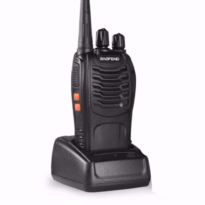 Baofeng 888S 5W 16Ch 400-470MHz Interphone Radio Dua Arah Walkie Talkie (Hitam) Set 2 atau 1