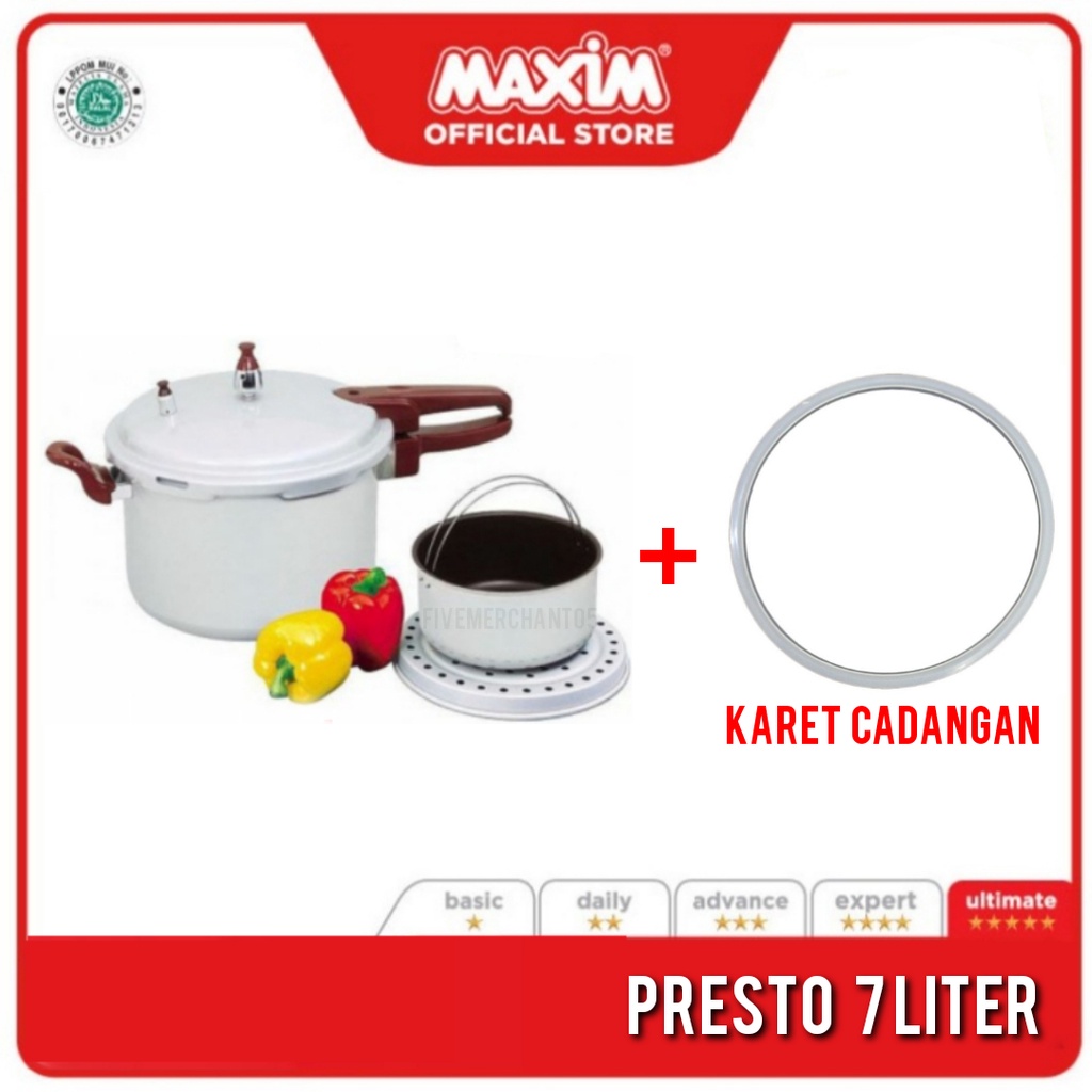 Presto Maxim 7 Liter 24cm Panci Presto Maxim Panci Maxim Presto 7 Liter