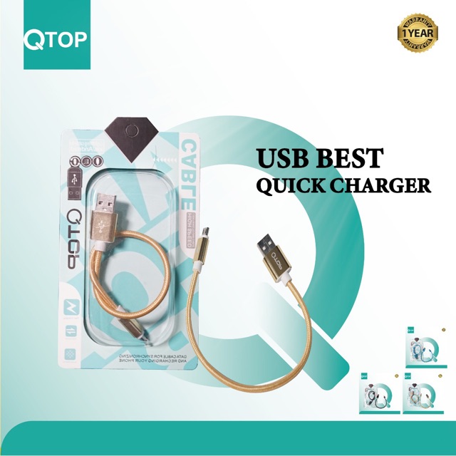 Kabel Power Bank QTOP 30cm Hight Quality