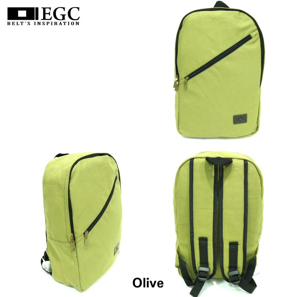 Tas Ransel Backpack Kanvas Pria Laki Cowo Cowok Unisex Travel Bag Tas Sekolah Punggung Ori - TAS-RANSEL-GA