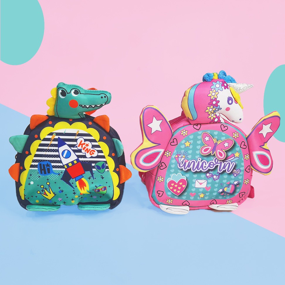 VEST TAS RANSEL MINI ANAK 3D DINO/UNICORN F2150