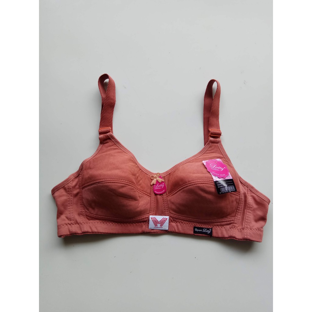 1 Pcs Bra / BH Lutty - Bra / BH Sport Wanita Dewasa - Kancing / Kait 3 - Random Warna