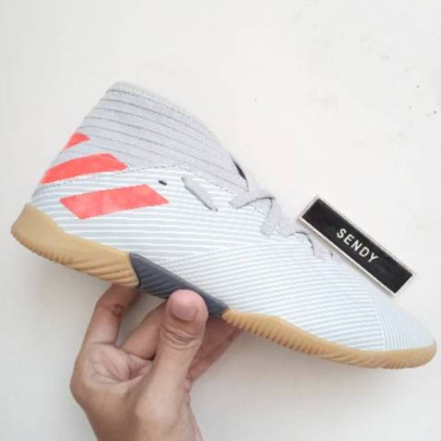 Adidas Nemeziz 19.3 IN J Grey EF8304 Sepatu Futsal Anak Junior Kids Original