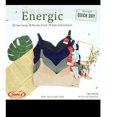 Bra Energic tanpa busa dan tanpa kawat BH Sorex 02018