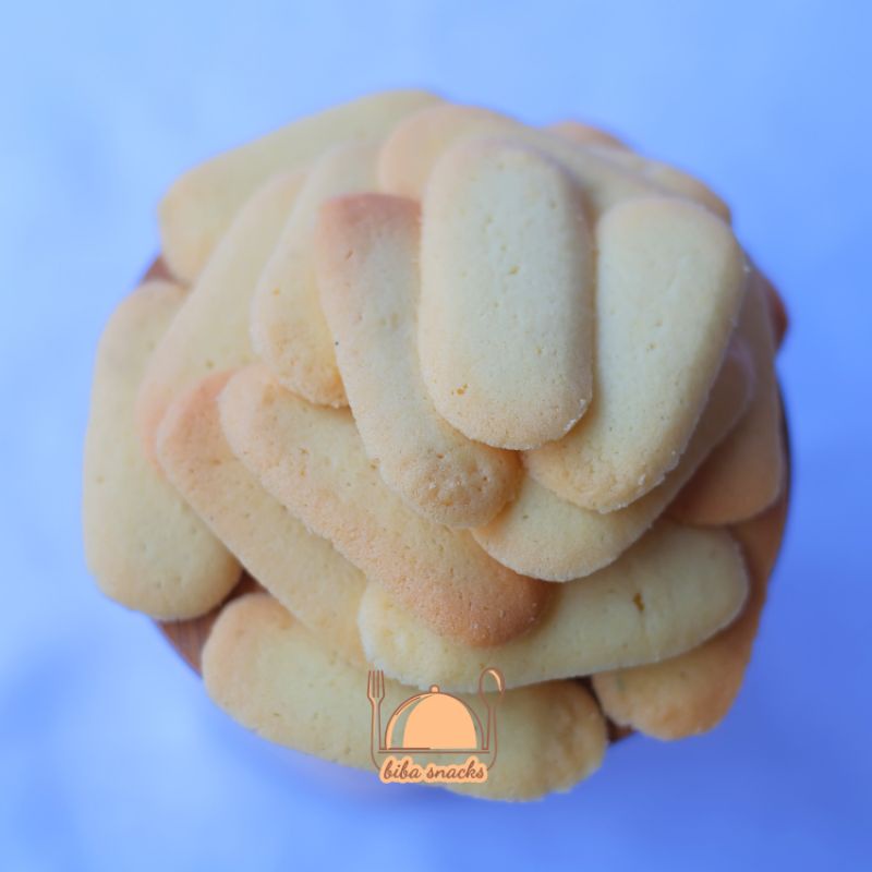 Kue Lidah Kucing Biba Snacks Enak Renyah Homemade (Gratis 1 Pouch Sagu / Semprit )