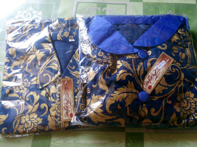Wou Batik Couple Talitha Maura Couple - Sania Ruffle Batik Couple Ndoro Jowi Dnt Garansi - Kg015