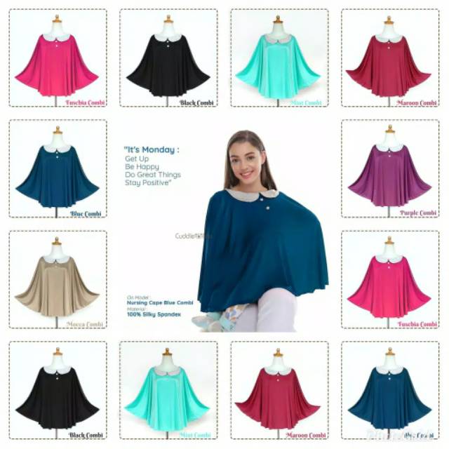 (FREE GIFT) Nursing Cover Cape Cuddle Me CuddleMe | Apron Penutup Menyusui