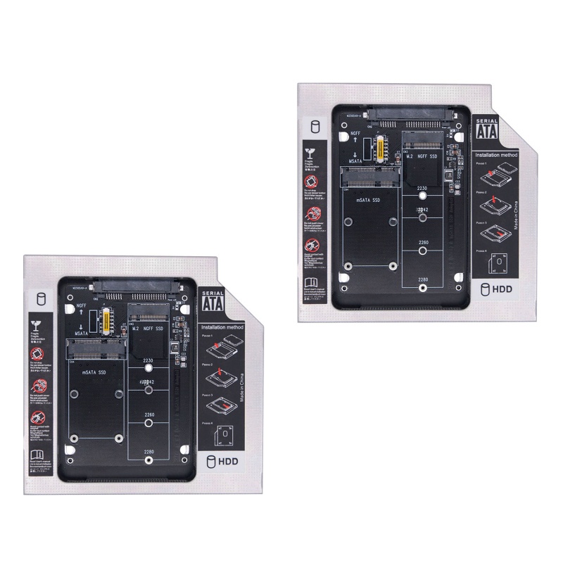 Btsg Untuk M.2 NGFF Atau mSATA Ke Adaptor 2-in-1 NGFF Atau mSATA Converter Reader Card