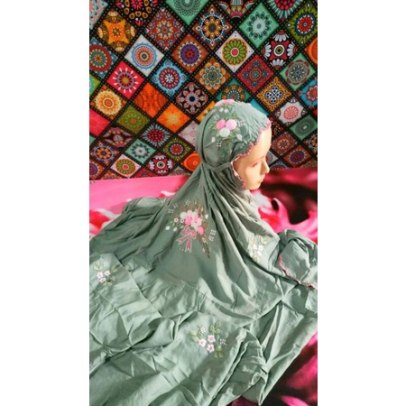 Mukena Terusan Rayon Tile Warna