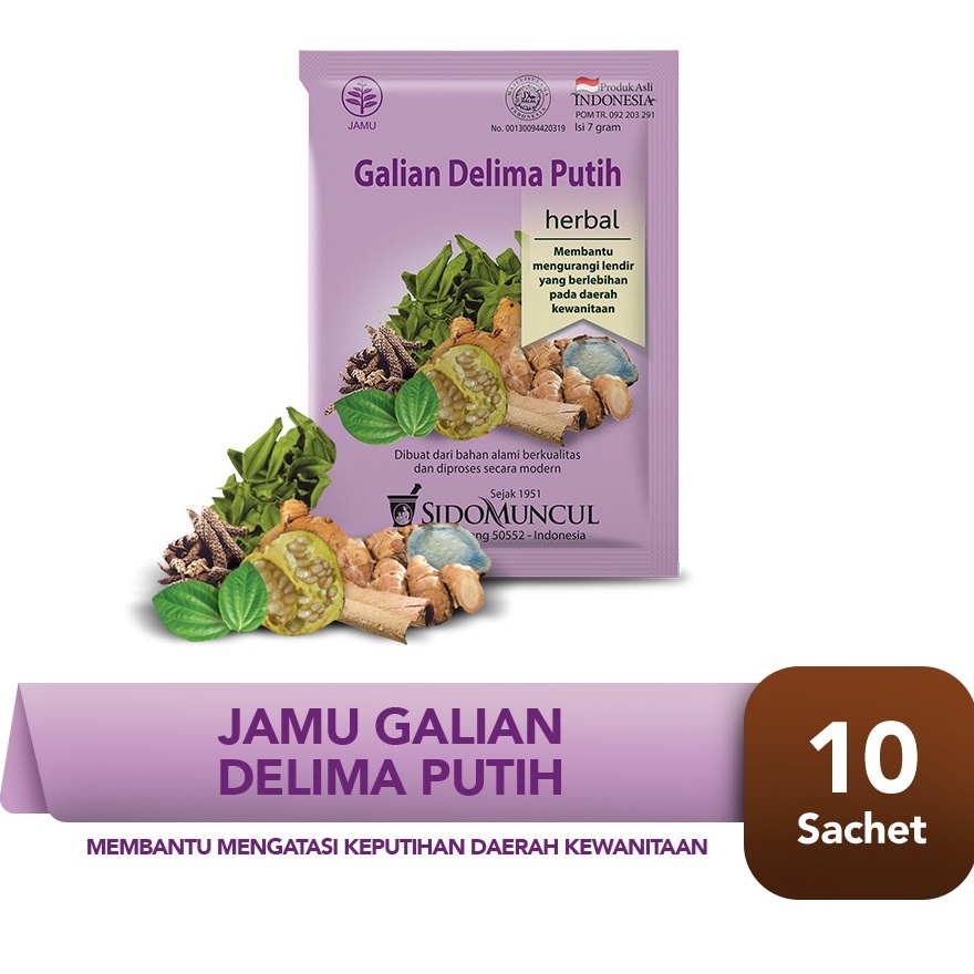 

Jamu Kewanitaan Galian Delima Putih Sidomuncul Obat Keputihan Gatal dan Bau Jamur Pembersih kewanitaan Herbal Minuman Tradisional Segar Bubuk