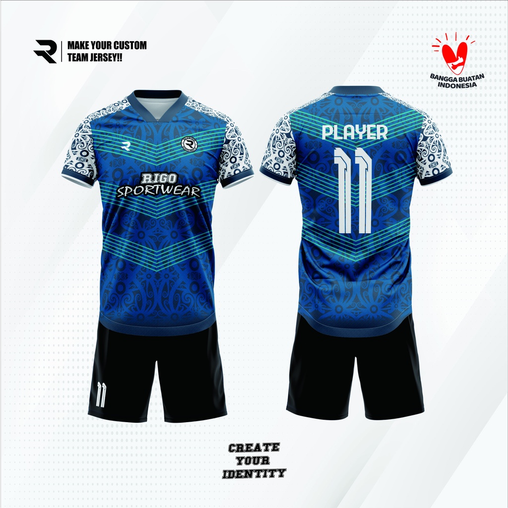 Jersy futsal full printing free desain