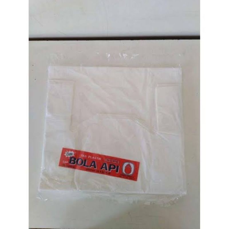 Kresek 28 cm cap bola api (dus nasi, bento dll)