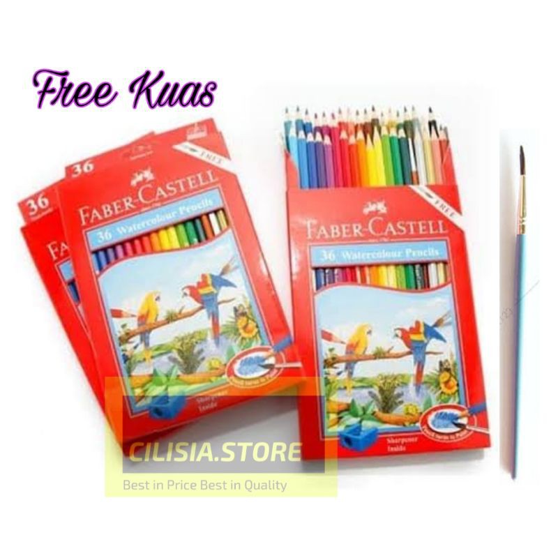 

Pensil Warna Faber Castell 36L Warna Watercolor / Pencil Color Faber