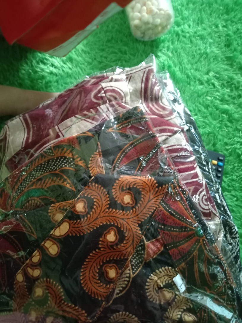 Kemeja Batik Lengan Panjang Batik  Danabrata Pria Motif Songket Hijau Kode 031 M L Xl Xxl Regular