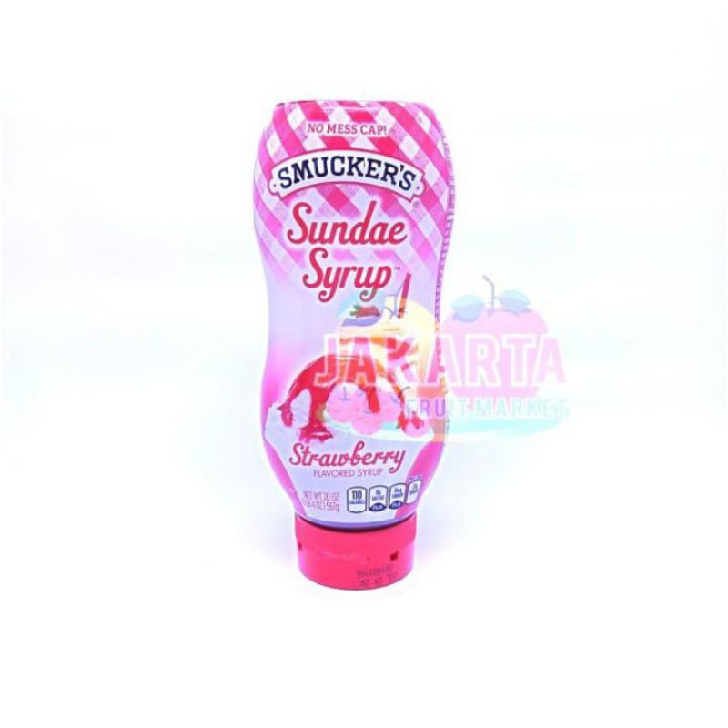 

SMUCKER'S SUNDAE SYRUP STRAWBERRY 567G