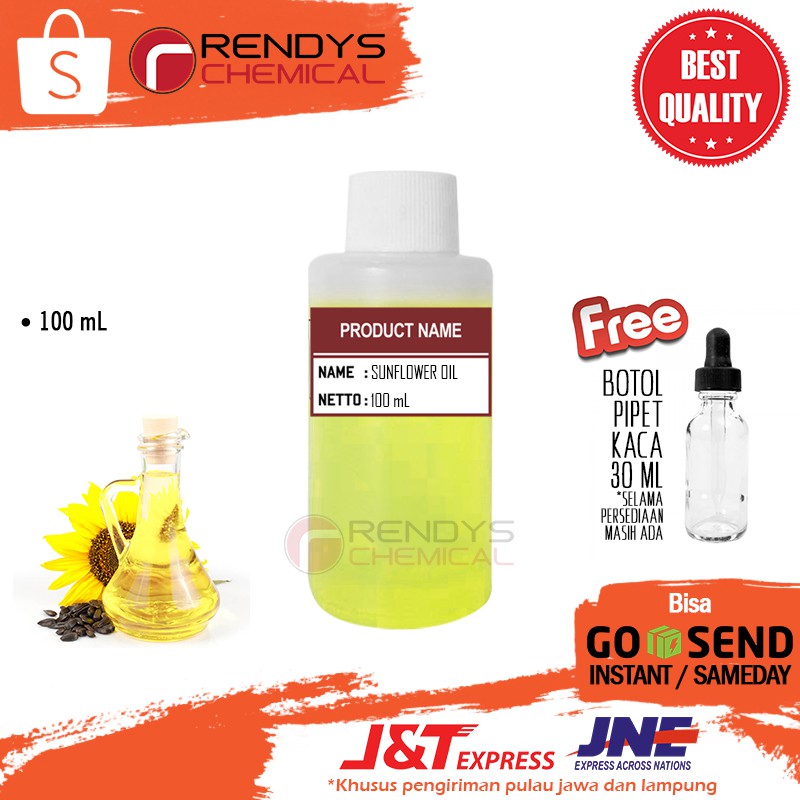 Sun Flower / Sunflower Oil 100mL / Minyak Biji Bunga Matahari 100 mL