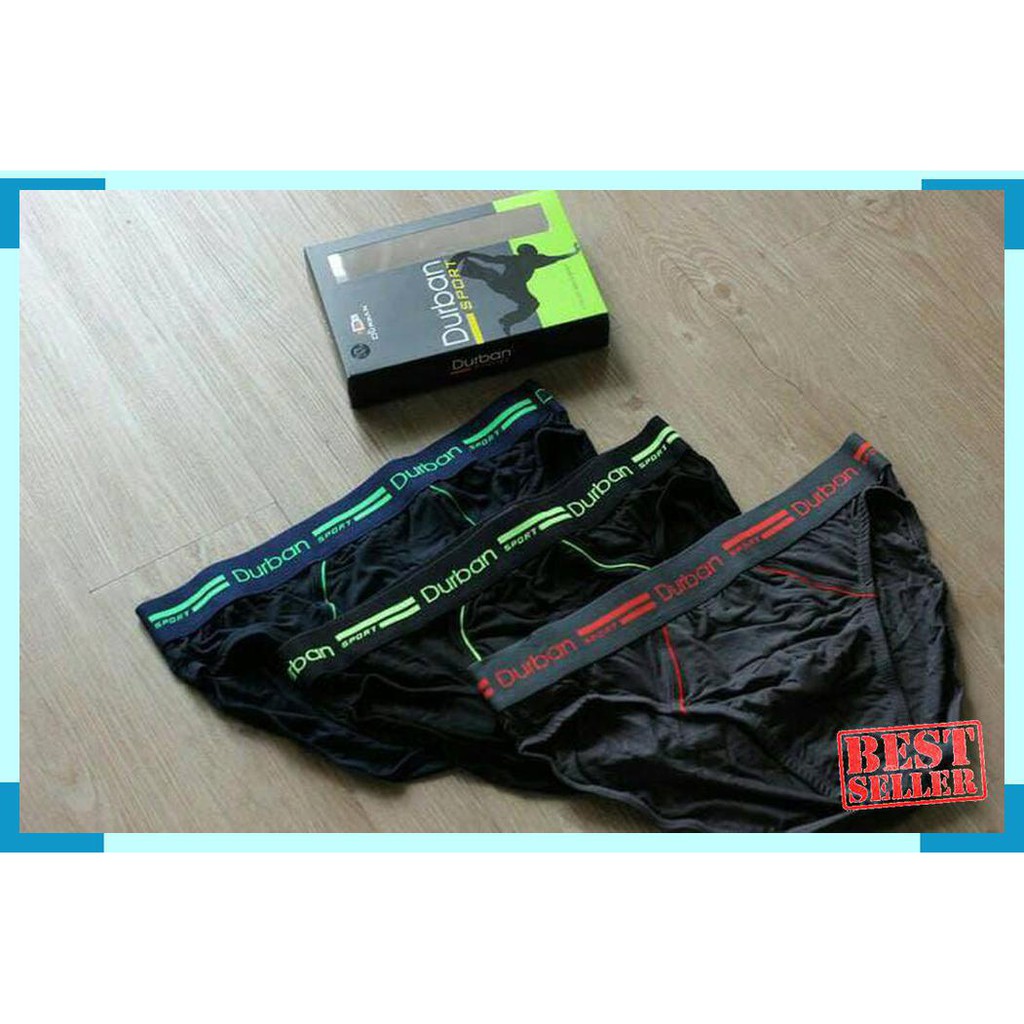 Kekinian CELANA DALAM PRIA DURBAN SPORT - DURBAN CELANA DALAM PRIA - Hitam- M