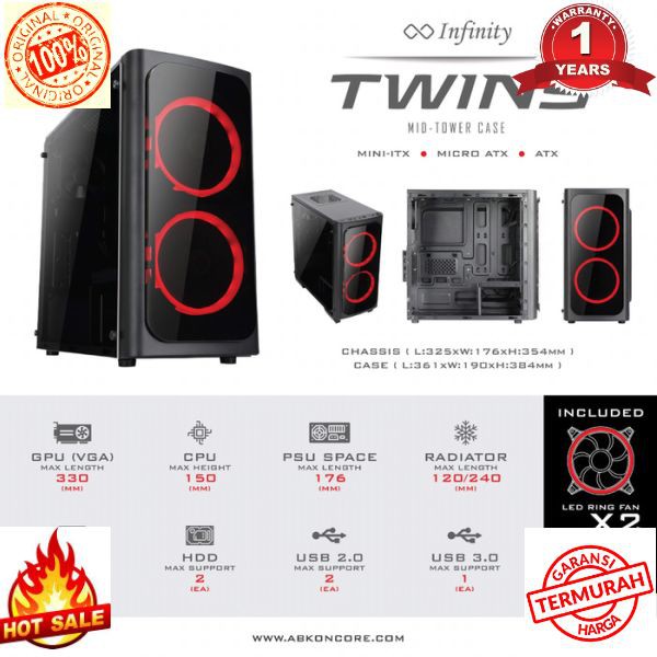 Terlaris Pc Gaming Ryzen 3 2200G [Ram 16GB + HDD 500GB]