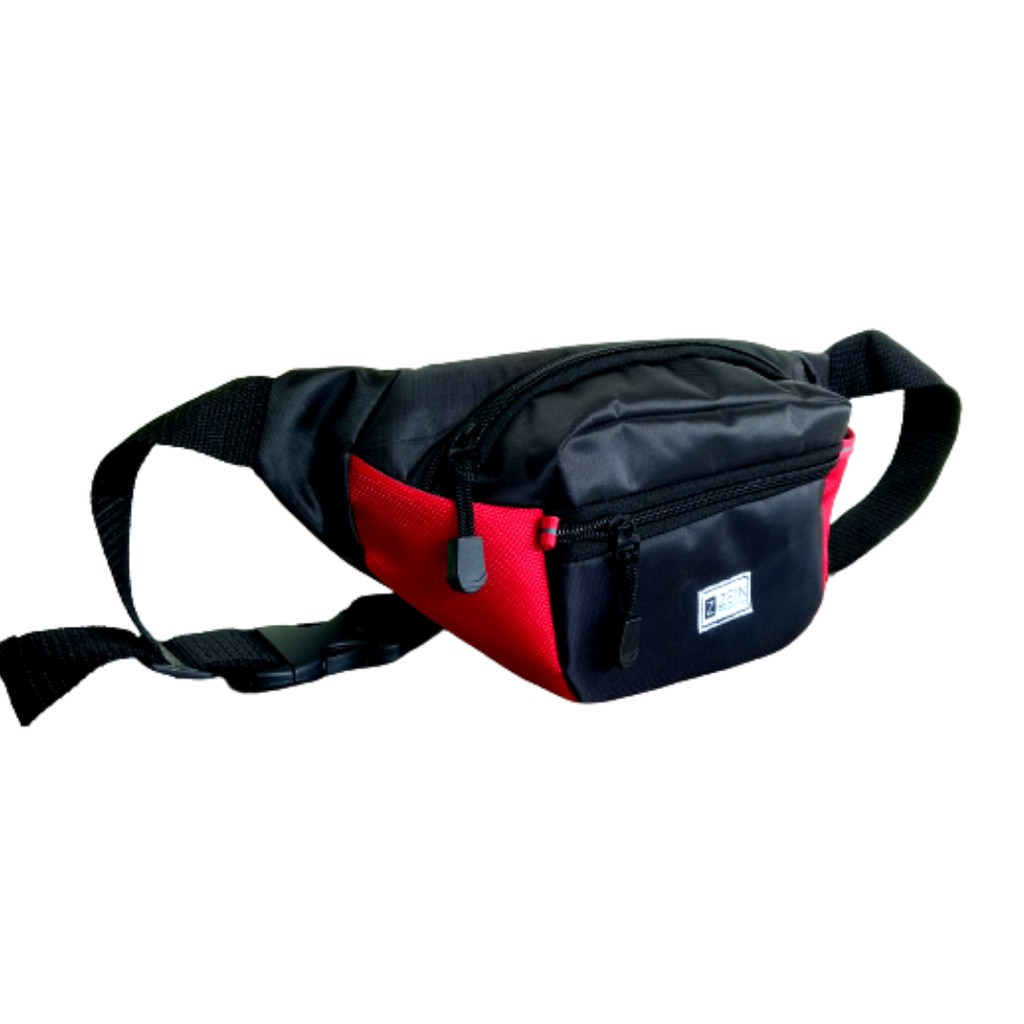 Tas Slempang  Waistbag Selempang Pinggang Distro Pria Cowok Laki Anti Air Waterproof Original 100%