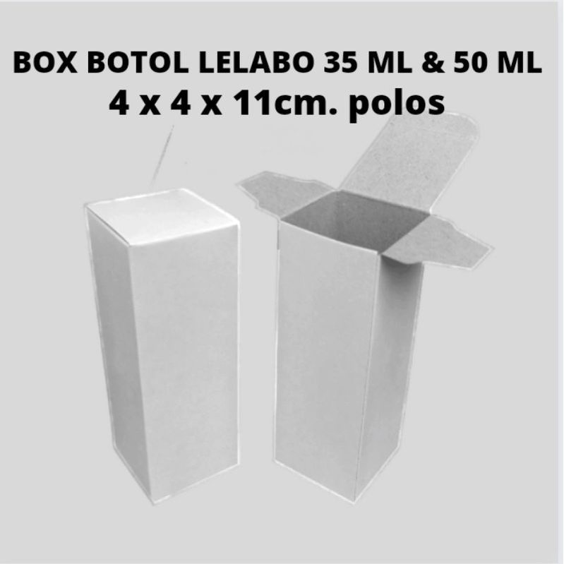 

BOX BOTOL PARFUM LELABO 35/50 ML 4X4X11 CM DUPLEK 310 GSM TEBAL