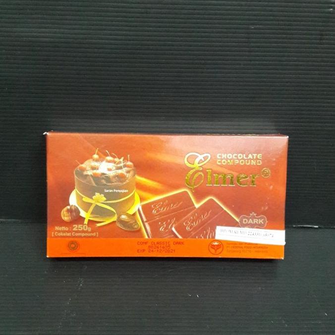 

ELMER DARK CHOCOLATE COMPOUND 250 GR / DARK COOKING CHOCOLATE CLASSIC