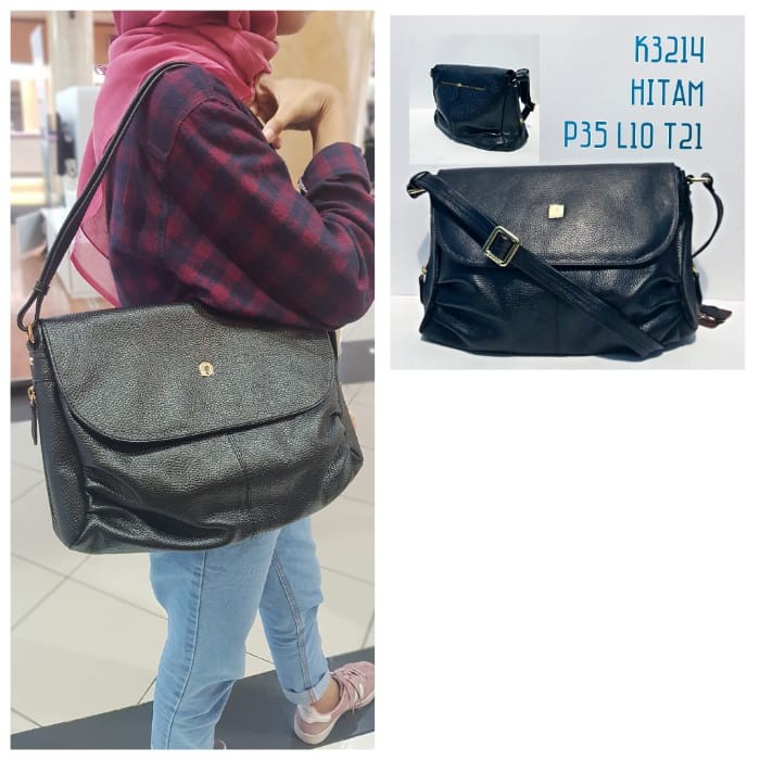 Tas Kulit Papillon Original K3214 Hitam