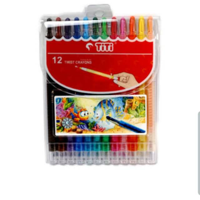 

Crayon putar 12 warna merk titi