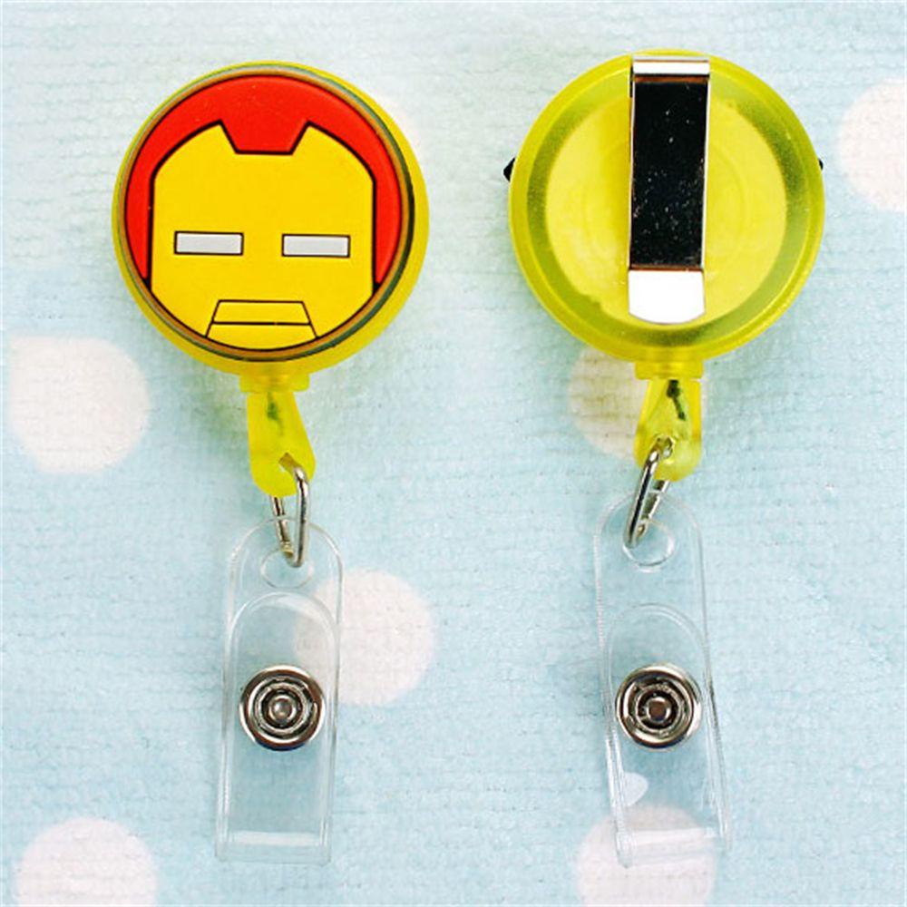 [Elegan] Kartun Badge Holder Kartu Kerja Kartu Nama Badge Holder Klip ID Card Perawat Dokter Nama Card Holder Spider-Man