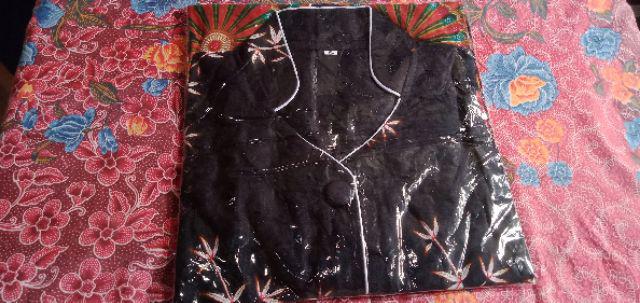 Blouse Atasan Batik Wanita-motif Kipas Merah Sania Ruffle Batik Atasan Ndoro Jowi Dnt Fairuz Arrafiq