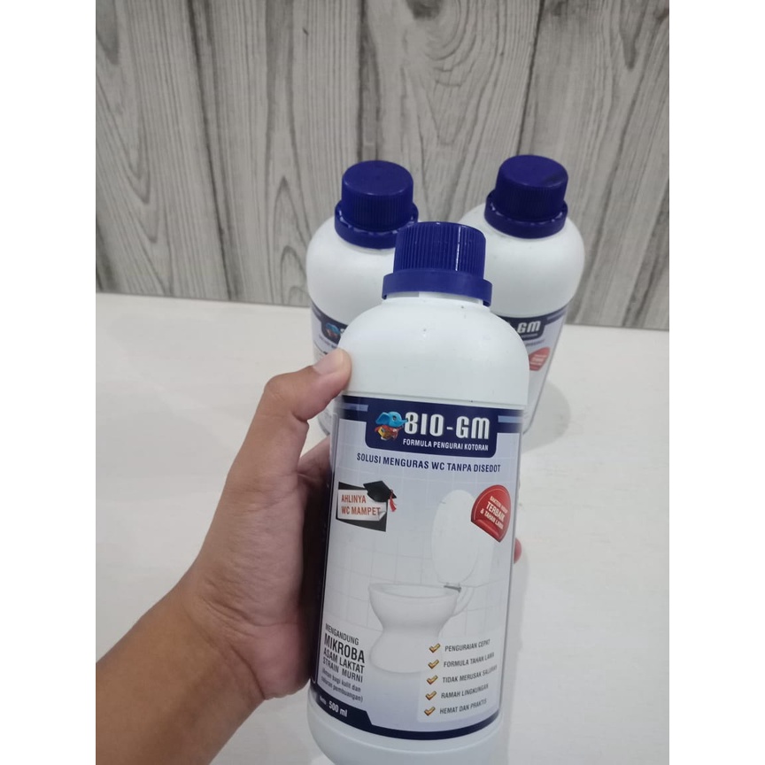 WC MAMPET ATASI DENGAN BIO GM 500ml AMPUH KURAS WC TANPA DISEDOT