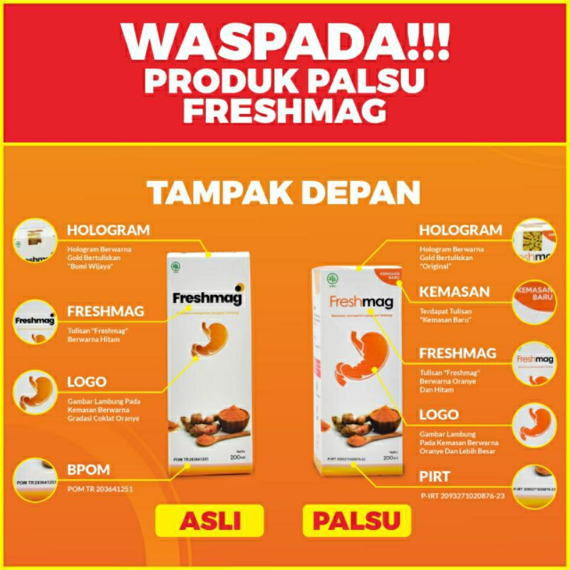 [ORIGINAL] FRESHMAG - Fresh Maag Freshmaag Madu Asam Lambung Sakit Maag Nyeri Ulu Hati Infeksi Lambung