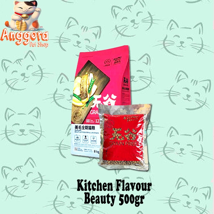 KITCHEN FLAVOR Beauty Makanan kucing For All Life Stages 500 gr